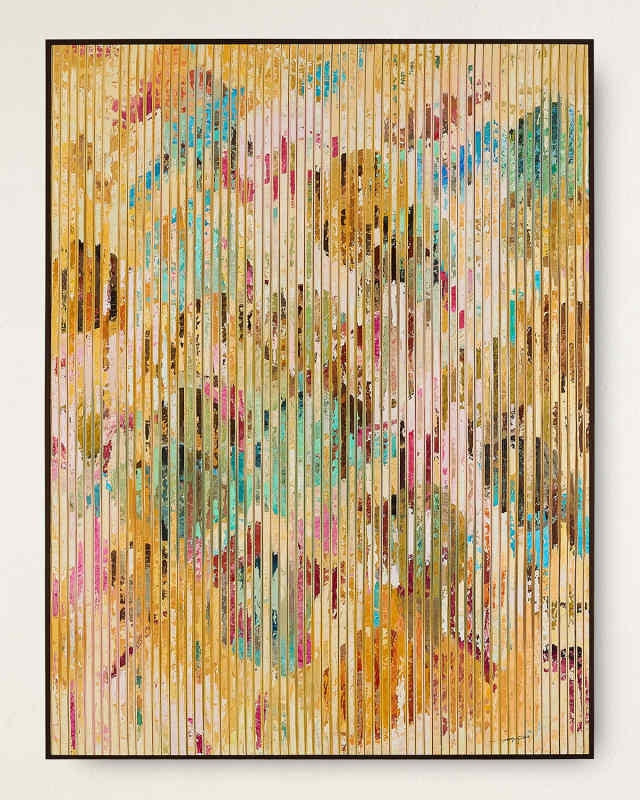 "Cascading Colors" Original Oil Painting on Canvas by Teng Fei